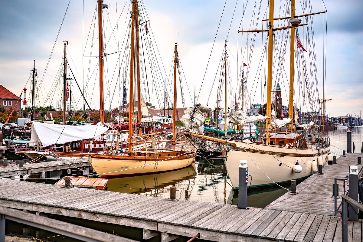 Hafen und Altstadt in Wismar